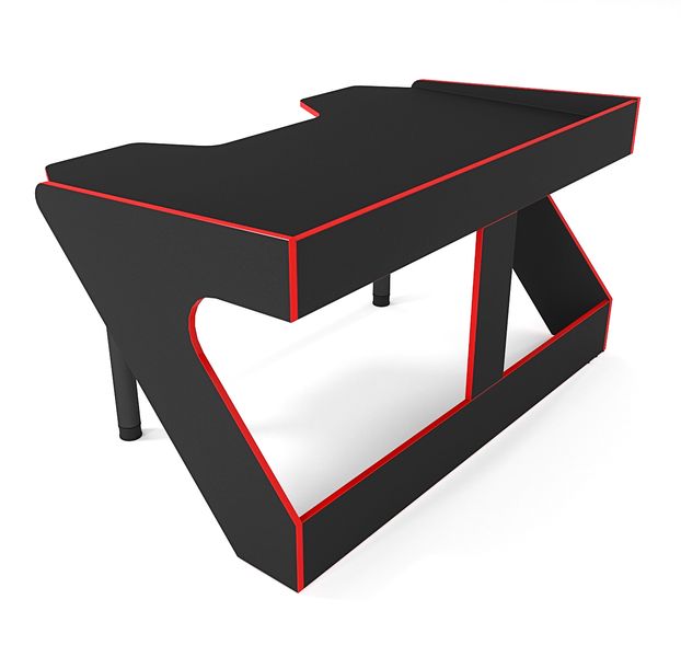 Геймерський стіл Zeus Geroy Чорний/червоний 10079 фото