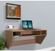 Навесной стол Comfy-Home AirTable-II LB Mini (орех) 10207 фото 1
