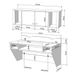 Навесной стол Comfy-Home AirTable-II Kit DB (венге) 10210 фото 3