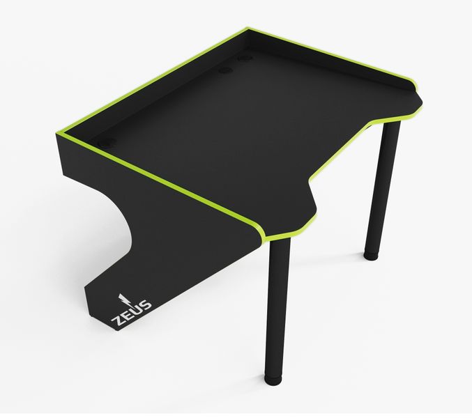 Геймерский стол Zeus Geroy-2 черный/зеленый 10085 фото