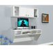 Навесной стол Comfy-Home AirTable-II Kit WT (белый) 10212 фото