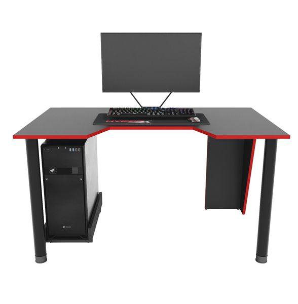 Геймерський стіл Zeus Gamer-2 чорний/червоний 10055 фото
