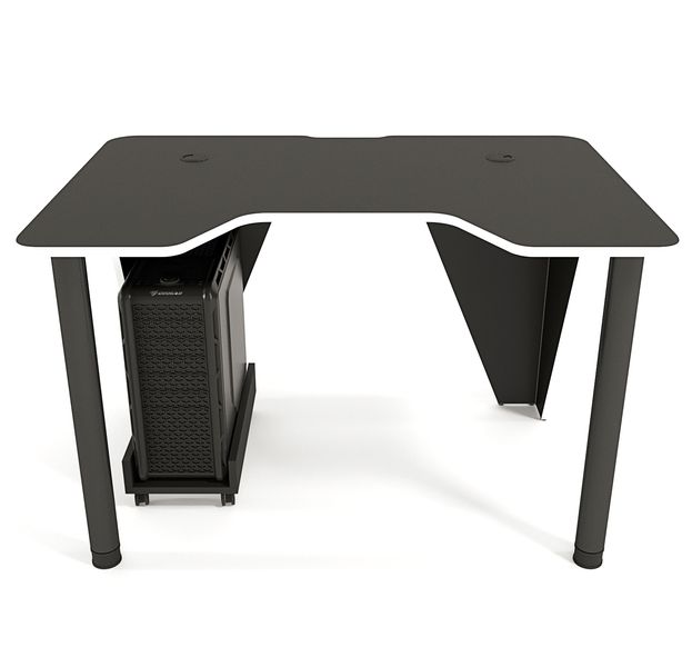Геймерський стіл Zeus Ivar-1200 чорний/білий 10100 фото
