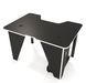 Геймерський стіл Zeus Ivar-1200 чорний/білий 10100 фото 5