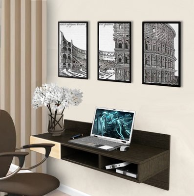 Навісний стіл Comfy-Home AirTable X1 Mini, Венге 10187 фото
