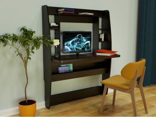 Навесной стол Comfy-Home AirTable Big, Венге 10189 фото