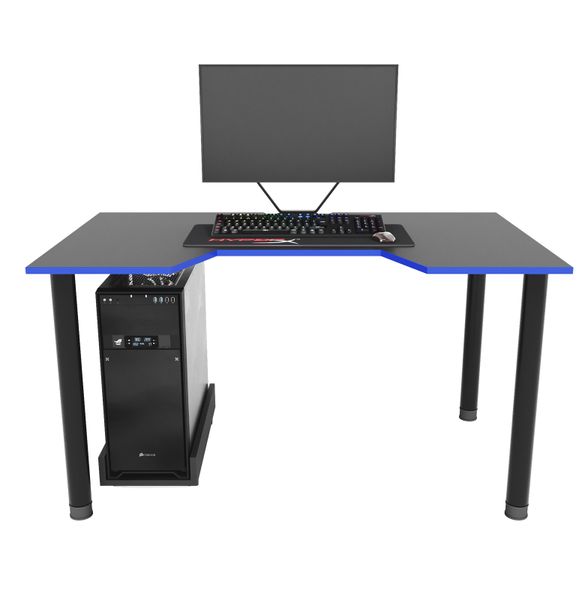 Геймерський стіл Zeus Gamer-3 чорний/синій 10063 фото