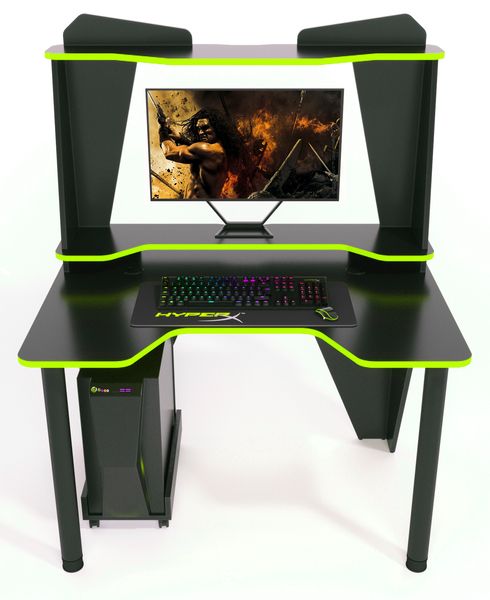 Геймерский стол Zeus Ivar-2 1200 черный/зеленый 10109 фото