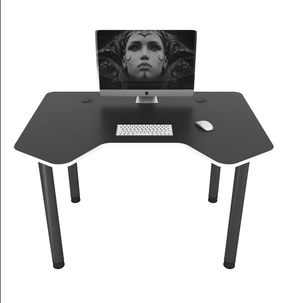 Геймерський стіл Zeus Pixel чорний/білий 10064 фото