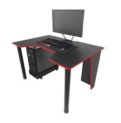 Геймерский стол Zeus Gamer-1 черный/красный 10029 фото