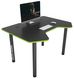 Геймерський стіл Zeus Pixel чорний/зелений 10065 фото