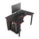 Геймерський стіл Zeus Gamer-1 чорний/червоний 10029 фото 3