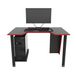 Геймерський стіл Zeus Gamer-1 чорний/червоний 10029 фото 4
