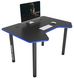 Геймерський стіл Zeus Pixel чорний/синій 10068 фото