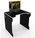 Геймерський стіл Zeus Tron-3 чорний/білий 10038 фото