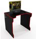 Геймерський стіл Zeus Tron-3 чорний/червоний 10041 фото