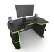 Геймерський стіл Zeus Floki-2 чорний/зелений 10077 фото