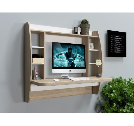 Навесной стол Comfy-Home AirTable-I WT (сонома) 10205 фото