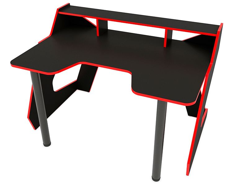Геймерський стіл Zeus Tim-2 чорний/білий 10168 фото
