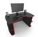 Геймерський стіл Zeus Floki-2 чорний/червоний 10078 фото 1