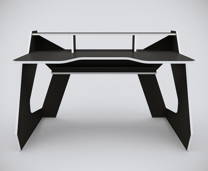 Геймерський стіл Zeus Tim чорний/білий 10167 фото